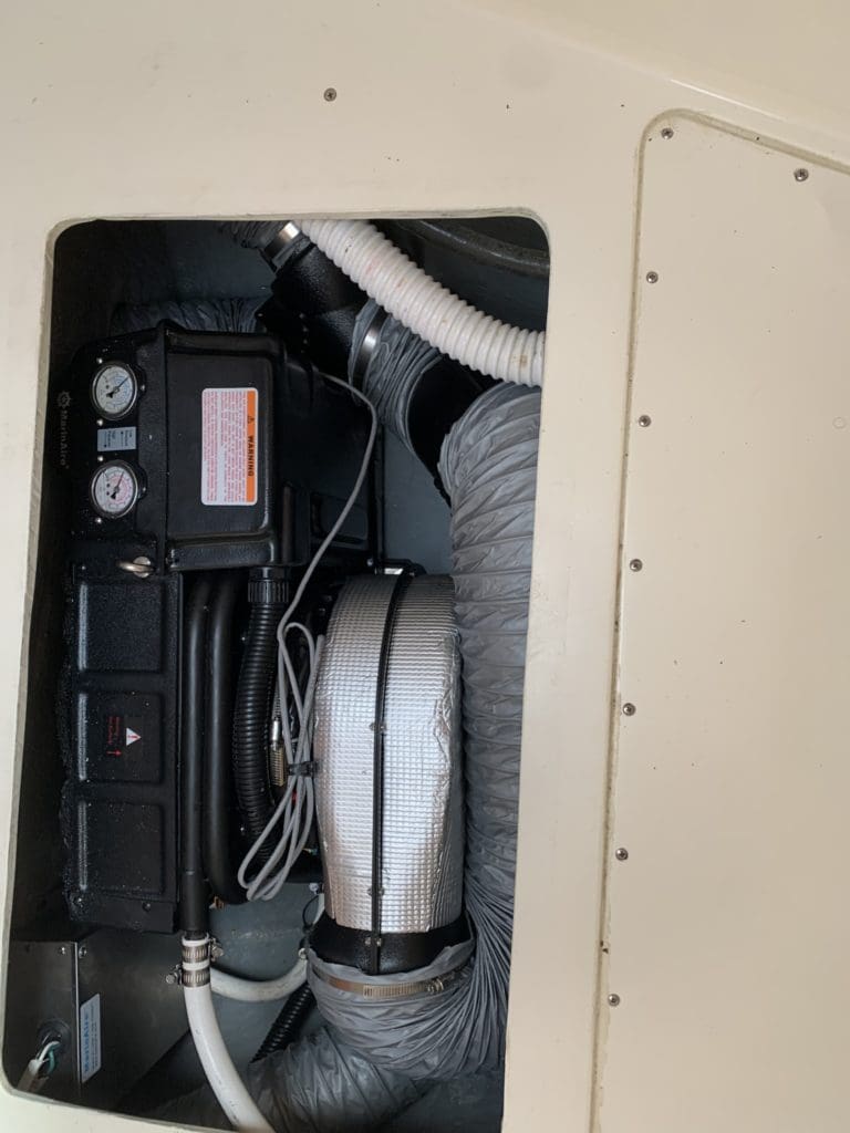 Installing boat ac in tight space