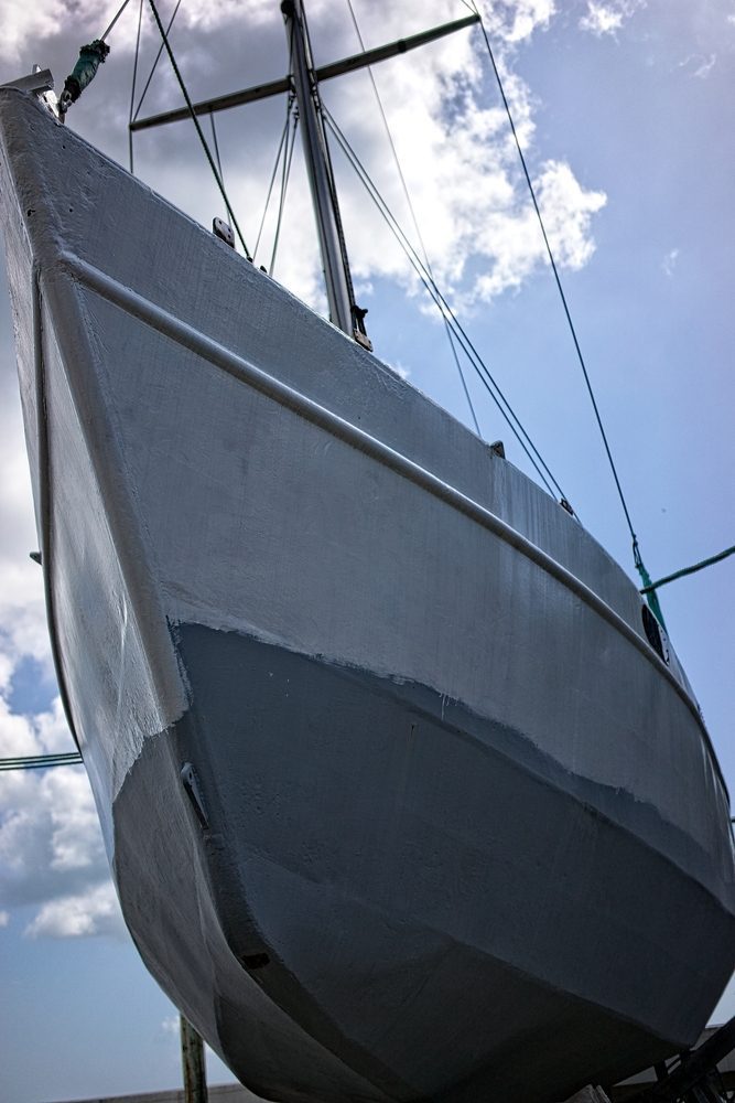 How to keep hull clean. Pettit Prop Coat. How to prevent barnacles on boat.